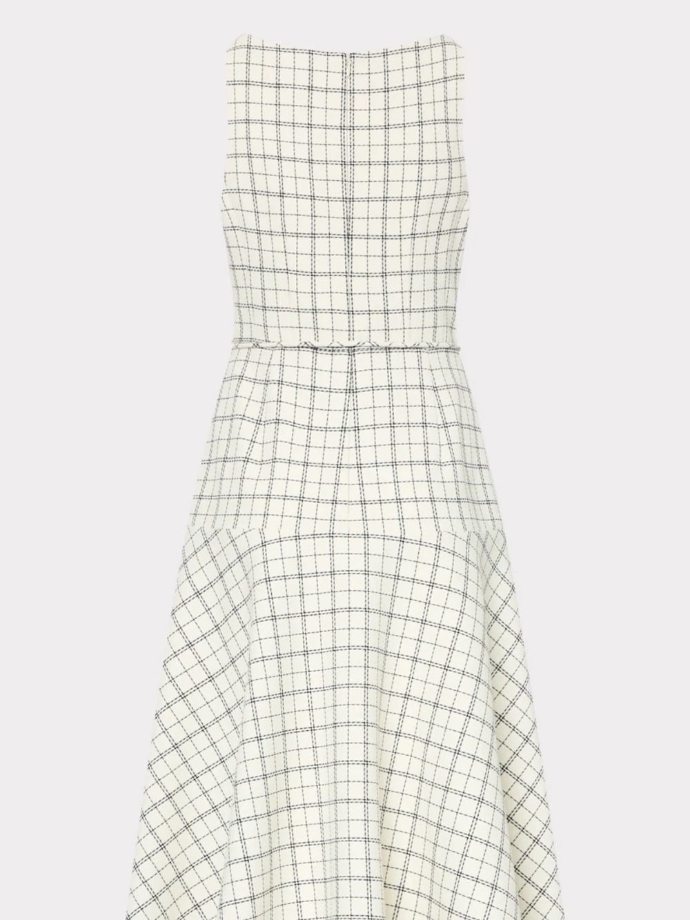 Women’s Milly White and Black Windowpane Dress